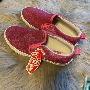 Pink glitter missy vans